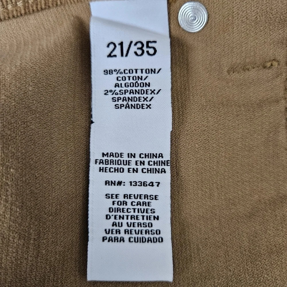 Celebrity Pink Porkchop Flare Corduroy Pants Camel Brown Mid Rise 21 / 35 - Picture 6 of 8